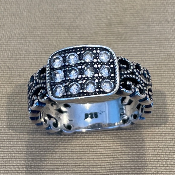 Beautiful antique style sterling silver ring - Picture 9 of 9